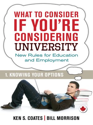 cover image of What to Consider if You're Considering University — Knowing Your Options
